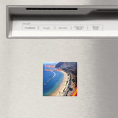 zES139 TENERIFE Teresitas Beach, Kanarische Inseln Magnet (In Situ (Geschirrspüler))