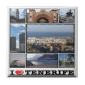 zES141 TENERIFE Santa Cruz "I Liebe", Fliese (Vorderseite)