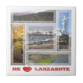 zES145 LANZAROTE "I Liebe", Spanien, Fliese (Vorderseite)