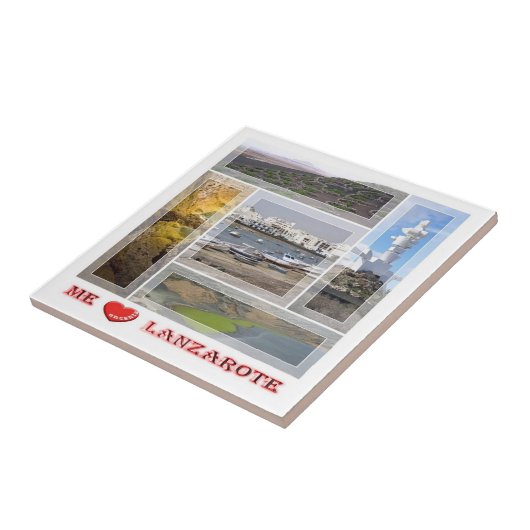 zES145 LANZAROTE "I Liebe", Spanien, Fliese (Seite)