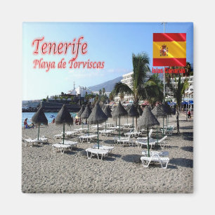 zES147 TENERIFE Torviscas Beach, Kanarische Inseln Magnet