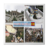 zES153 BARCELONA Park Guell, Katalonien, Fliese (Vorderseite)