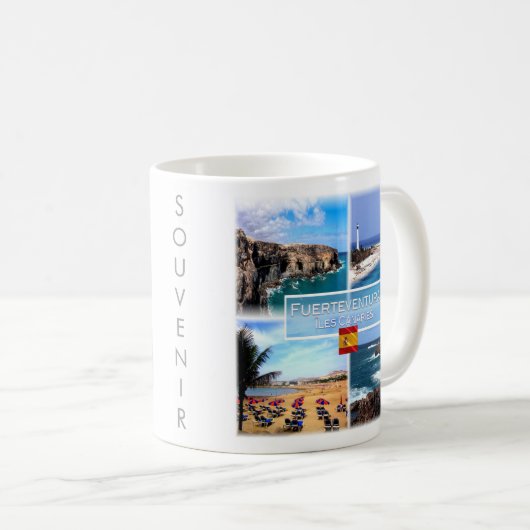 zES158 FUERTEVENTURA Iles Canaries Cuevas de Ajyuy Kaffeetasse (VorderseiteRechts)