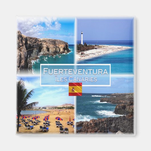 zES158 FUERTEVENTURA Iles Canaries Cuevas de Ajyuy Magnet (Vorne)