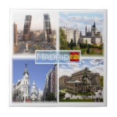 zES159 MADRID Puerta de Europa, Plaza de Castilla, Fliese (Vorderseite)