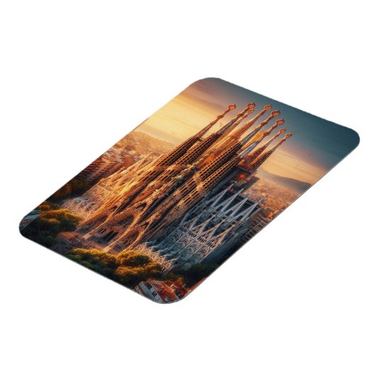 zESa13 BARCELONA Basilica Sagrada Familia, fridge Magnet (Linke Seite)