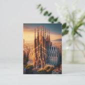zESa13 BARCELONA Basilica Sagrada Familia, Postkarte (Stehend Vorderseite)