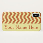 Zest-Creme-Neutral-Chevronen Case-Mate iPhone Hülle (Rückseite (Horizontal))