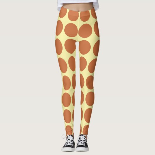 Zest-Creme-Neutralpunkte-Leggings Leggings (Vorderseite)