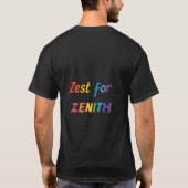 Zest für Zenith T-Shirt (Rückseite)