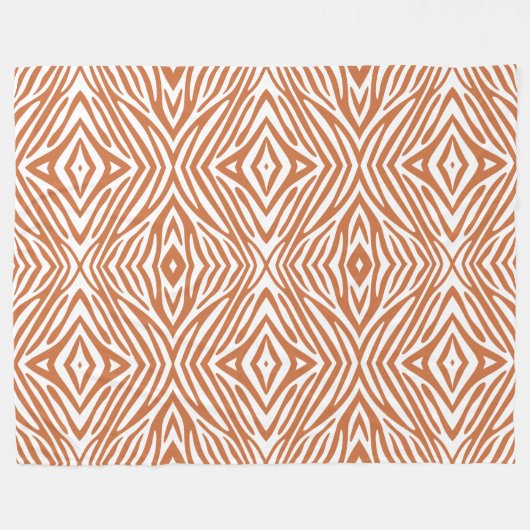 Zest Neutral Zebra Fleecedecke (Vorderseite (Horizontal))