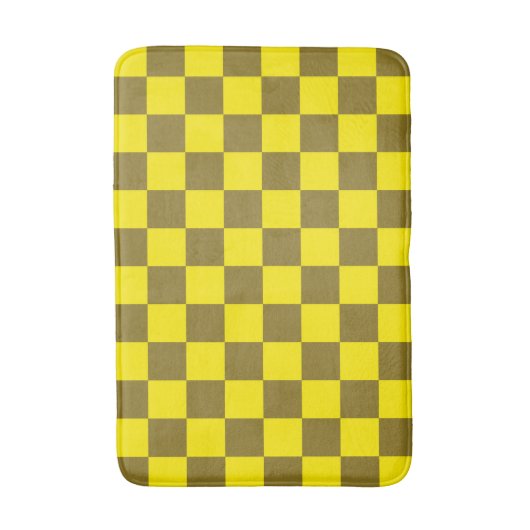 Zest- und Säure-Checkerboard Badematte (Vorderseite Vertikal)
