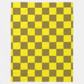 Zest- und Säure-Checkerboard Fleecedecke (Vorderseite)