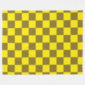 Zest- und Säure-Checkerboard Fleecedecke (Vorderseite (Horizontal))