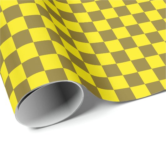 Zest- und Säure-Checkerboard Geschenkpapier (Rolleneckpunkt)