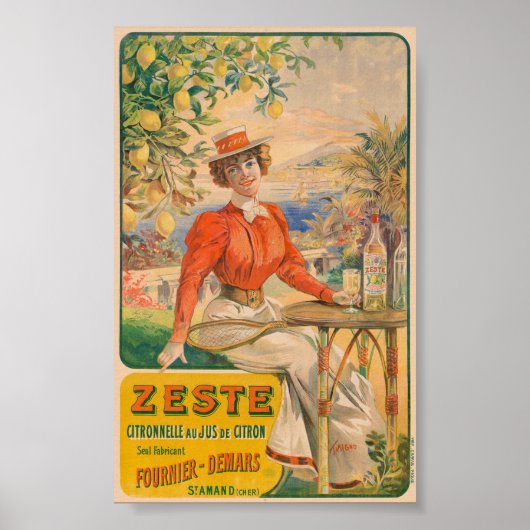 Zeste Citronnelle Vintage Poster 1904 (Vorne)