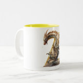 Zestful Dragon: Dragon Niedlich Cup - Typ Z Zweifarbige Tasse (Vorderseite Links)