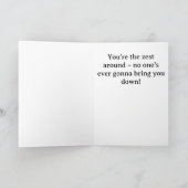 Zestful Lemon Face-Pucker Up Karte (Innenseite)