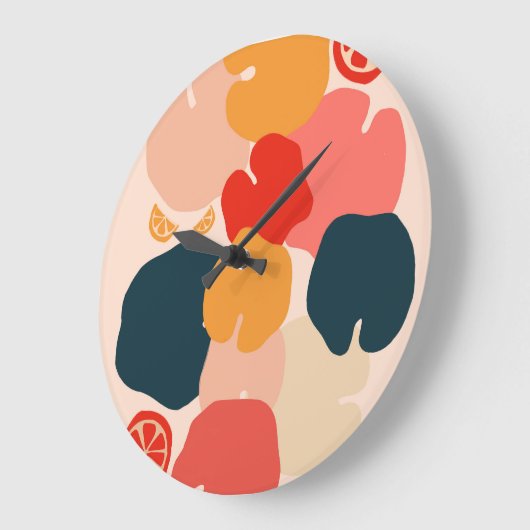 Zestful Zen Große Wanduhr (Winkel)