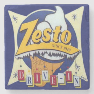 Zesto, Atlanta-Sehenswürdigkeit-Marmor-Untersetze Steinuntersetzer