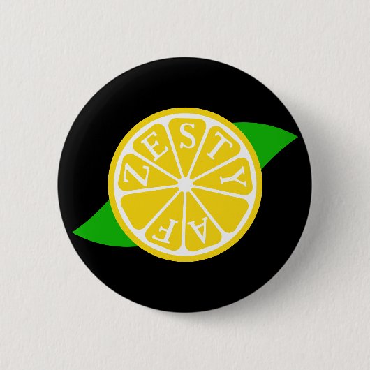 Zesty AF - Lemon Slice Button (Vorderseite)