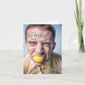 Zesty Birthday wünscht - Queeze out the Fun! Karte (Vorderseite)