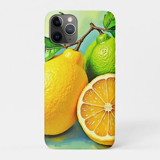 Zesty Citrus Burst of Sunshine Design Case-Mate iPhone Hülle (Rückseite)