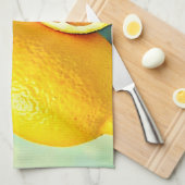 Zesty Citrus Burst of Sunshine Design Geschirrtuch (Viertel Falte)