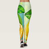Zesty Citrus Burst of Sunshine Design Leggings (Rückseite)