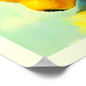 Zesty Citrus Burst of Sunshine Design Poster (Ecke)