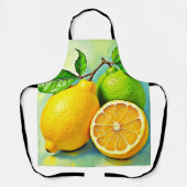 Zesty Citrus Burst of Sunshine Design Schürze (Vorderseite)