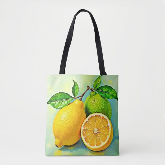 Zesty Citrus Burst of Sunshine Design Tasche (Vorderseite)