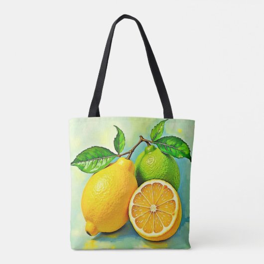 Zesty Citrus Burst of Sunshine Design Tasche (Rückseite)