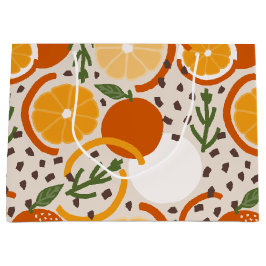 Zesty Citrus Fruit Summer Retro Kitchen Große Geschenktüte