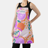 Zesty Citrus Geometric Confetti Chef Pink Lemonade Schürze (InSitu)