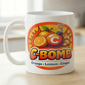Zesty Citrus Pop Art C-Bomb Tea Mix Kaffeetasse
