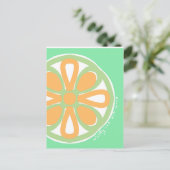 Zesty citrus postcard postkarte (Stehend Vorderseite)