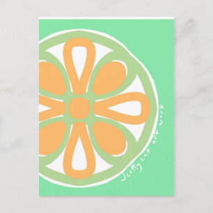 Zesty citrus postcard postkarte