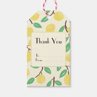 Zesty Citrus Yellow Geschenkanhänger