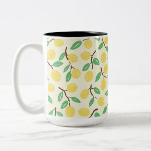 Zesty Citrus Yellow Green Zweifarbige Tasse