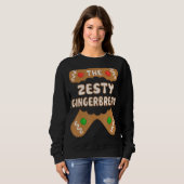 Zesty Gingerbread Familie Matching Group Christ Sweatshirt (Vorne ganz)