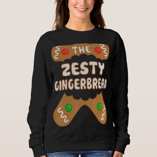 Zesty Gingerbread Familie Matching Group Christ Sweatshirt (Vorderseite)