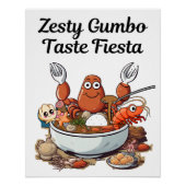 Zesty Gumbo Taste Fiesta Poster (Vorderseite)