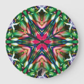 Zesty Kaleidoscope Große Wanduhr (Vorderseite)