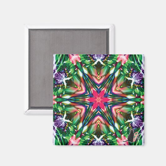 Zesty Kaleidoscope Magnet (Vorderseite/Rückseite)
