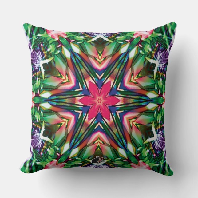 Zesty Kaleidoscope Pillow Kissen (Vorderseite)