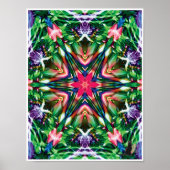 Zesty Kinetic Collage Kaleidoscope Poster (Vorne)