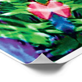 Zesty Kinetic Collage Kaleidoscope Poster (Ecke)