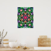 Zesty Kinetic Collage Kaleidoscope Poster (Küche)