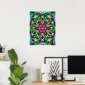 Zesty Kinetic Collage Kaleidoscope Poster (Heimbüro)